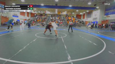 215 lbs Champ. Round 2 - Matthew Olivarez, La Mirada vs Ignacio Cervantes, Sierra Vista