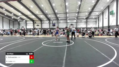 132 lbs 3rd Place - Eian Schwecke, Lewiston WC vs Ricardo Lara, Independent