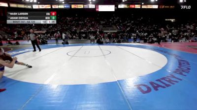 6A 120 lbs Quarterfinal - Nash Larsen, Coeur D Alene vs Adam Ostoja, Meridian
