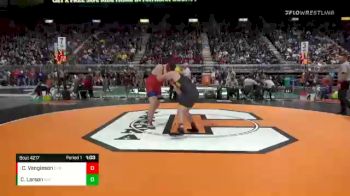 4A-285 lbs Quarterfinal - Carson Vangieson, Evanston vs Chris Larson, Sheridan