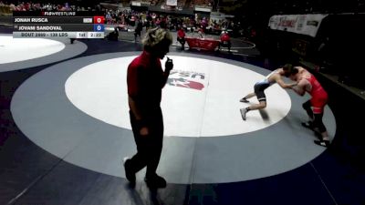 138 lbs Champ. Rd Of 16 - Jonah Rusca, Reedley High School Wrestling vs Jovani Sandoval