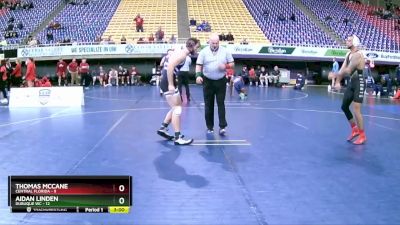 157 lbs Round 1 (8 Team) - Aidan Linden, Dubuque WC vs Thomas McCane, Central Florida