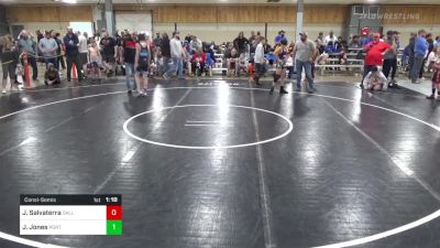 I 100 lbs Consolation - Joshua Salvaterra, Dallas vs Justin Jones, Port Jervis