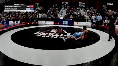 54kg Quarterfinal - Athena Michailidis, Team Impact Wrestling Club vs Saana Sharma, Alberta Elite Women`s Wrestling Club