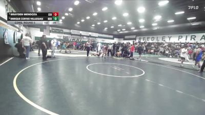 126 lbs Cons. Round 5 - Enrique Cortes Velazquez, Mendota vs Brayden Mendoza, Central