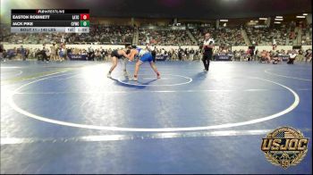 140 lbs Round Of 16 - Easton Robinett, Little Axe Takedown Club vs Jack Pike, CYWC