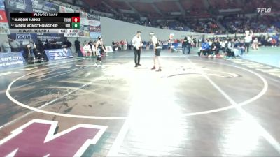 5A Boys 120 lbs Champ. Round 1 - Jaden Vongthongthip, Hillsboro Boys vs Mason Hakki, Thurston Boys