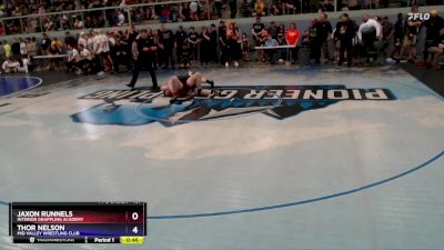 187 lbs Round 1 - Jaxon Runnels, Interior Grappling Academy vs Thor Nelson, Mid Valley Wrestling Club