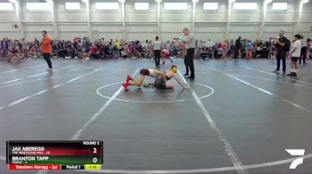 92 lbs Round 2 (6 Team) - Jax Aberegg, The Wrestling Mill vs Branton Tapp, Forge