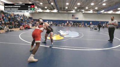 141 lbs Consi Of 8 #1 - Malcolm Chrispin, Bridgewater State vs Kiaben Kennedy, Johnson & Wales (RI)