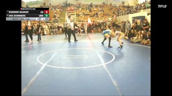124 lbs 1st Place Match - Ava Sommers, Lady Warriors Wrestling Club vs Summer Banker, Athena