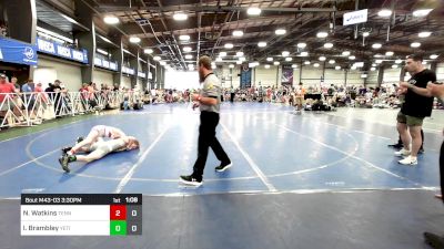 106 lbs Rr Rnd 3 - Noah Watkins, Tennessee Wrestling Academy vs Isaac Brambley, Yeti: Special Forces