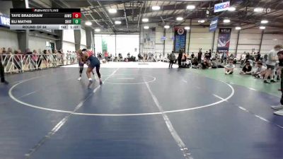 195 lbs Round Of 64 - Taye Bradshaw, All-American Wrestling Club HS vs Eli Mathis, Team Shutt Garnett Trained