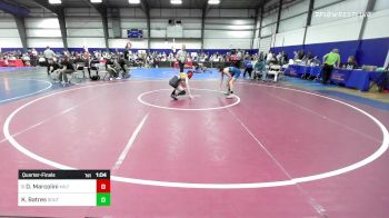 94 lbs Quarterfinal - Derek Marcolini, Milford MA vs Kayla Batres, South Side WC