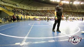 155 lbs Consi Of 8 #2 - ELIJAH PETERSON, Darko Valley Wolfpak vs Garrett Williams, Choctaw Ironman Youth Wrestling