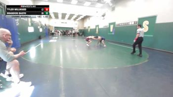 120 lbs Champ. Round 2 - Tyler Millward, Cherokee Trail vs Brandon Basto, Del Norte (San Diego)