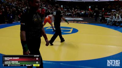 215-5A Quarterfinal - Lucas Driver, Fountain - Fort Carson vs Nathan Sandy, Legend