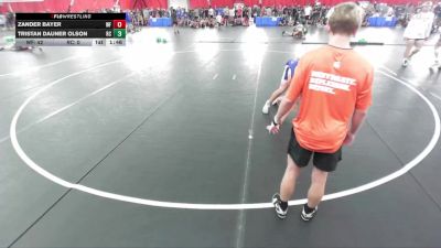 157 lbs Round 3 (8 Team) - Zander Bayer, Weyauwega-Fremont vs Tristan Dauner Olson, Rochester Century A