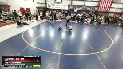 55 lbs Quarterfinal - Nicholas Harris, Sanderson Wrestling Academy vs Maverick Memmott, JWC