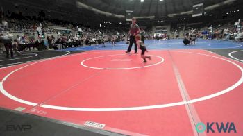 36 lbs Semifinal - Asher Gregory, Tulsa Blue T Panthers vs Colt Manuel, Blackwell Wrestling Club