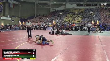125 lbs Round 1 (16 Team) - Garrett Johnson, Oklahoma City vs Adrian Morales, Life University