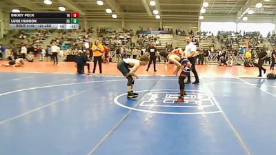 120 lbs Consi Of 64 #2 - Brody Peck, TN vs Luke Hudson, SC