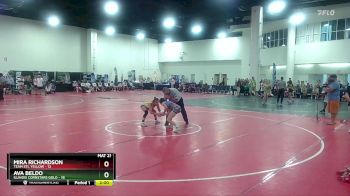 125 lbs Quarters & Wb (16 Team) - Ava Beldo, Illinois Cornstars Gold vs Mira Richardson, Team STL Yellow