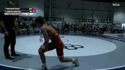 65 kg Cons. Sub-semis - Grayson Davis, Steller Trained Wrestling vs Landyn Shaffer, Gorilla Grapplers Inc