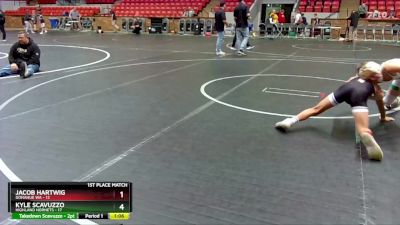 96 lbs Finals (2 Team) - Jacob Hartwig, Donahue WA vs Kyle Scavuzzo, Highland Hornets