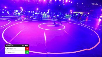 150 lbs Round Of 16 - Damian Montoya, Red Wave Wrestling vs Preston Holder, Unaffiliated