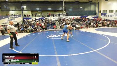 174 lbs Champ. Round 1 - Mack Piehl, Harper College vs Corey Bradley, Elmhurst College