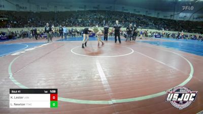 100 lbs Round Of 16 - Kade Lester, Lions Wrestling Academy vs Liam Newton, Team Tulsa Wrestling Club