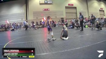 58 lbs 1st Place Match - Kinley Pederson, Summit Wrestling Academy vs Juliana Matteo, Perry Girls Wrestling