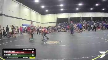 91 lbs Round 2 - Gabriel Diaz, PALMETTO STATE WRESTLING ACADEMY vs Gabriel Jager, Summerville Takedown Club