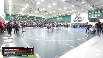 111 lbs Cons. Round 1 - Olaya Gomez, Monrovia vs Linda Hernandez, Adelanto