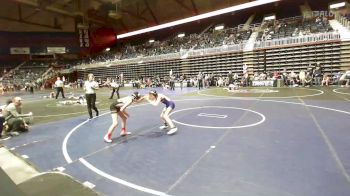 80 lbs Quarterfinal - Lily Jones, Chatfield WC vs Hayden Robinson, Thermopolis WC