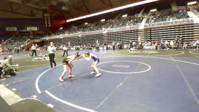 80 lbs Quarterfinal - Lily Jones, Chatfield WC vs Hayden Robinson, Thermopolis WC