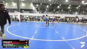 144 lbs Quarterfinal - Blake Butler, Tallwood Wrestling Club vs Kraig Bolte, Wild Buffalo