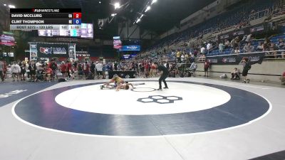 120 lbs Cons. Rd Of 64 - David McClurg, California vs Clint Thompson, Nebraska
