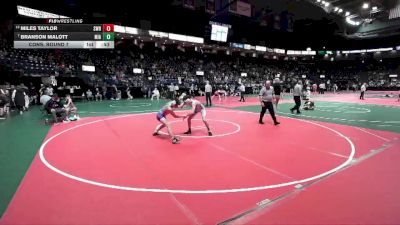 126 lbs Cons. Round 7 - Miles Taylor, SWR1 vs Branson Malott, MIA1