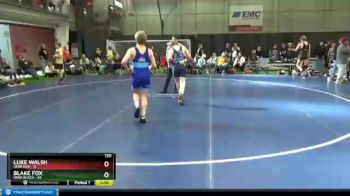 120 lbs Round 2 (6 Team) - Blake Fox, Iowa Black vs Luke Walsh, Iowa Red