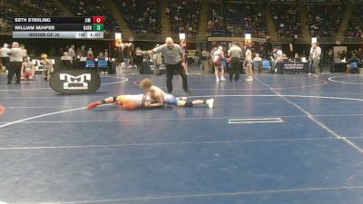 110 lbs Round Of 32 - Seth Sterling, Jim Thorpe vs William Nuhfer, Harborcreek