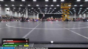 97 lbs 1st Place Match - Gavin Landers, IA vs Mac Crosson, IA