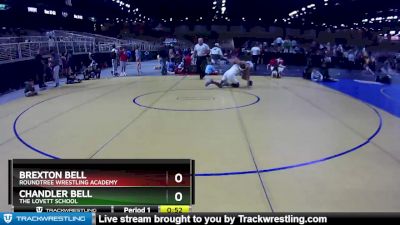 160 lbs Semifinal - Brexton Bell, Roundtree Wrestling Academy vs Chandler Bell, The Lovett School