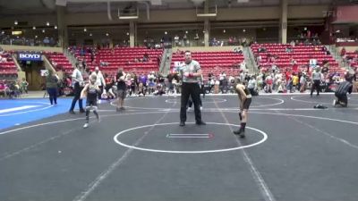 64 lbs Cons. Round 5 - Kashtin Fulk, Triumph vs Zayne Wieneke, Lawrence Elite