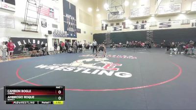 132 lbs Quarterfinal - Ambrosio Roque, Quincy vs Camron Bogle, Cheney
