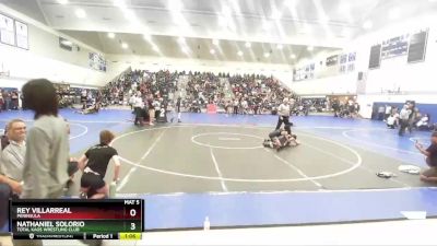 106 lbs Quarterfinal - Nathaniel Solorio, Total Kaos Wrestling Club vs Rey Villarreal, Peninsula