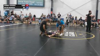 38 lbs Rr Rnd 7 - Aubrey Kokinda, PA West Black - W vs Khloe Morrow, Mat Demon - W