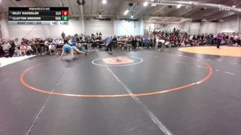 285 lbs Quarterfinal - Riley Haussler, Cleveland vs Clayton Brewer, ThunderRidge