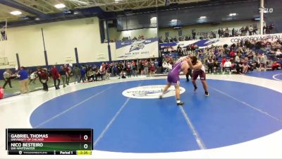 285 lbs Champ. Round 2 - Nico Besteiro, UW-Whitewater vs Gabriel Thomas, University Of Chicago